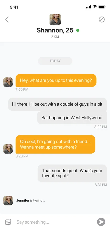 Action Dating app screen 3