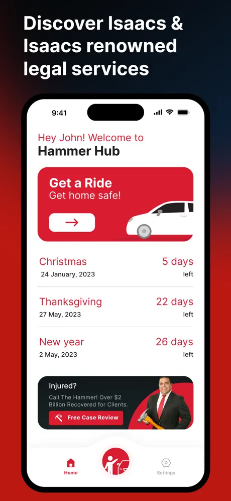 Hammer Hub app screen 2