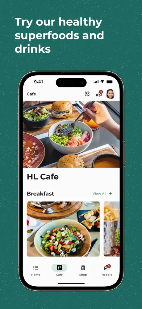 Healthy Longevity Cafe app screen 3